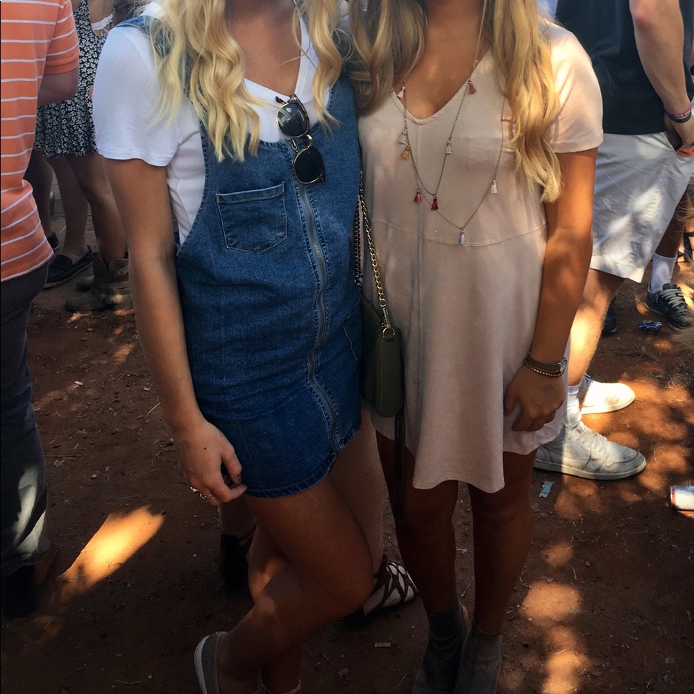 Jean overall dress